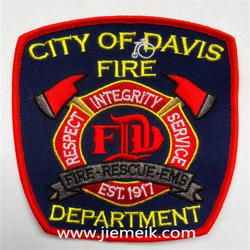 embroiodery patch fire department